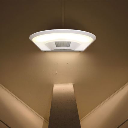 LED væglampe til badeværelse med sensor SAMSUNG CHIP LED/10W/230V 4000K IP54 hvid