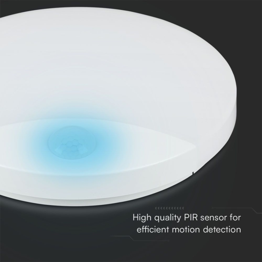 LED væglampe til badeværelse med sensor SAMSUNG CHIP LED/15W/230V 3000/4000/6000K IP44 hvid