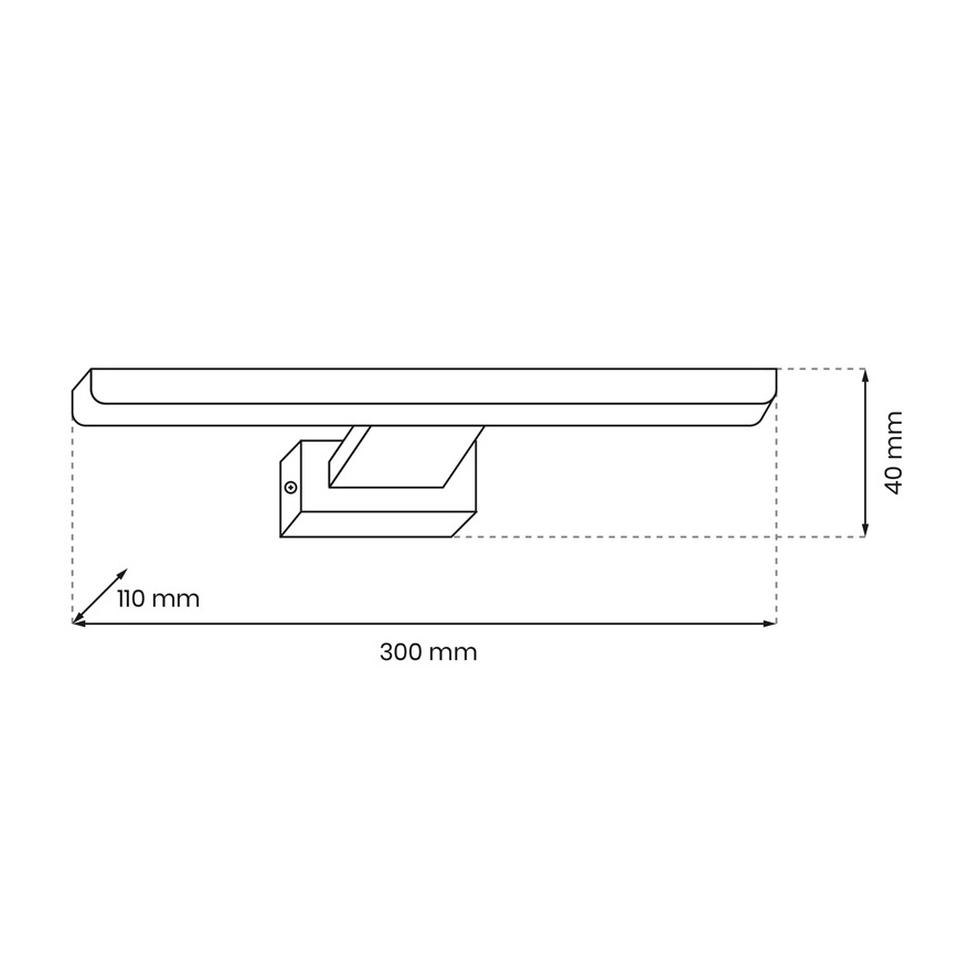 LED væglampe til badeværelse SHINE 1xLED/7W/230V IP44