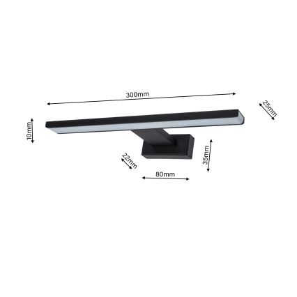 LED væglampe til badeværelse SHINE 1xLED/7W/230V IP44