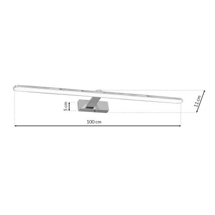 LED væglampe til badeværelse SPLASH 1xLED/21W/230V