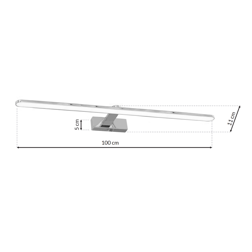 LED væglampe til badeværelse SPLASH 1xLED/21W/230V