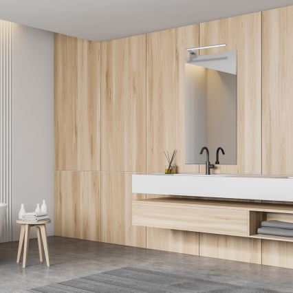 LED væglampe til badeværelset SHINE LED/11W/230V 45 cm IP44 højglans krom