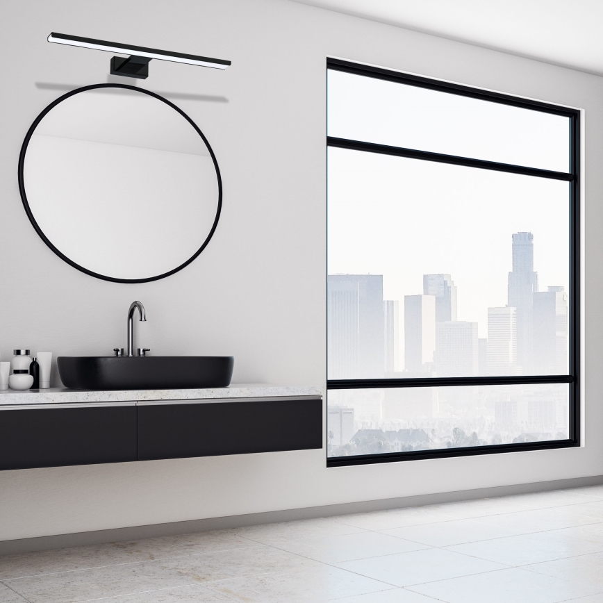 LED væglampe til badeværelset SHINE LED/13,8W/230V 60 cm IP44 sort