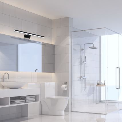 LED væglampe til badeværelset SHINE LED/13,8W/230V 60 cm IP44 sort