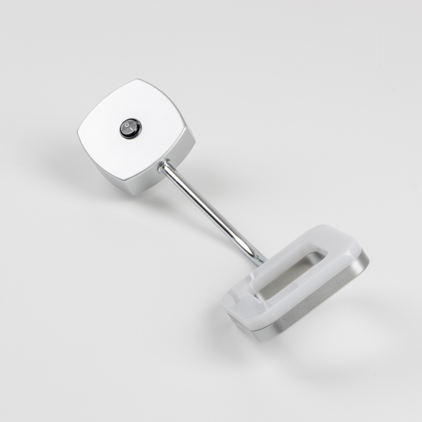 LED væglampe til stikkontakt LED/3,2W/230V mat krom