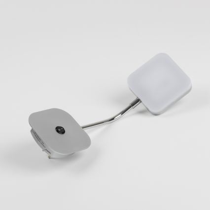 LED væglampe til stikkontakt LED/3,2W/230V poleret krom