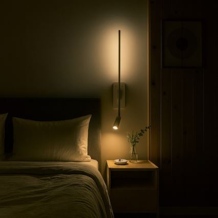 LED væglampe TORCH LED/6W/230V + LED/3W hvid