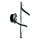LED væglampe TWIST LED/12W/230V sort