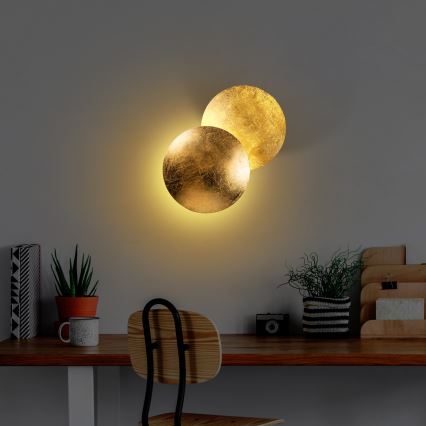 LED væglampe YOSMA LED/5W/230V 3000K guldfarvet