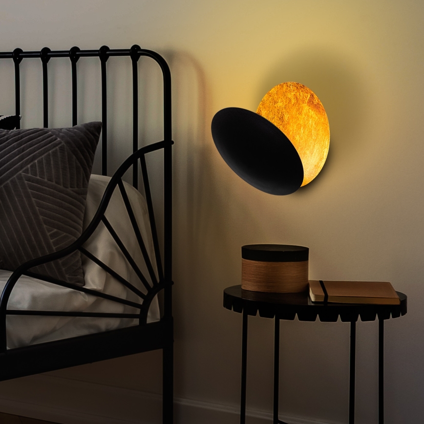 LED væglampe YOSMA LED/5W/230V 3000K sort/kobber