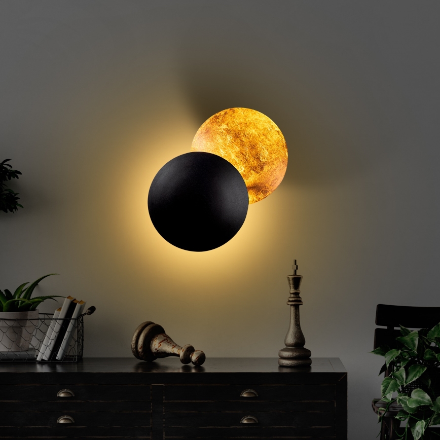 LED væglampe YOSMA LED/5W/230V 3000K sort/kobber