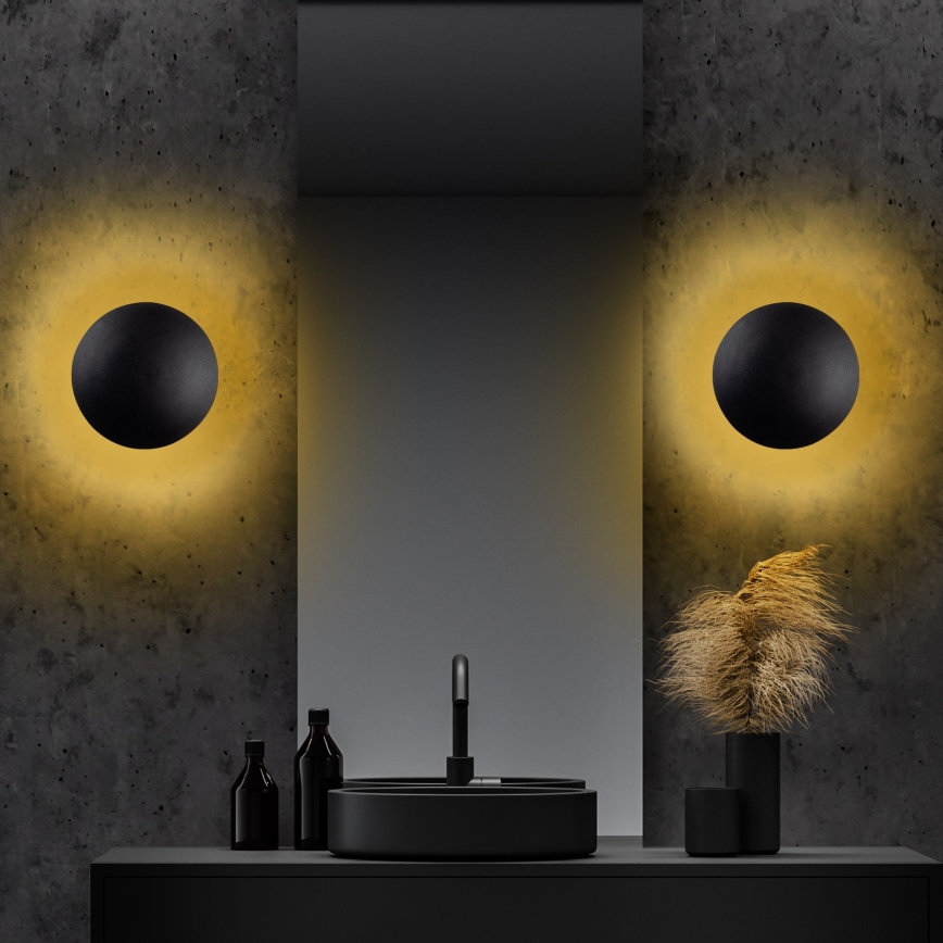LED væglampe YOSMA LED/5W/230V 3000K sort/kobber