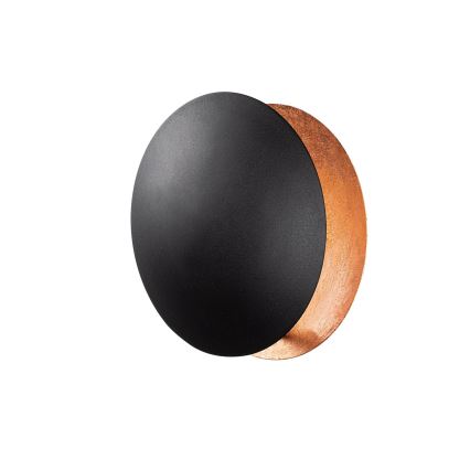 LED væglampe YOSMA LED/5W/230V 3000K sort/kobber