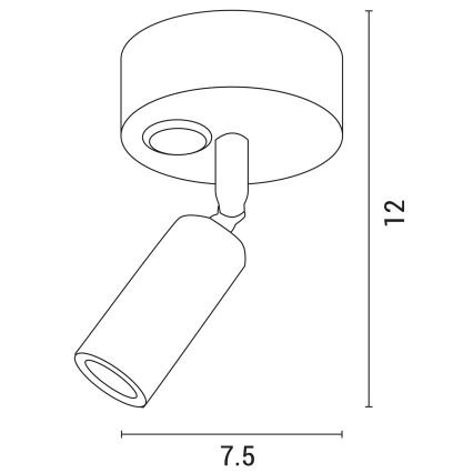 LED vægspot ARISTON LED/3W/230V 3000K hvid