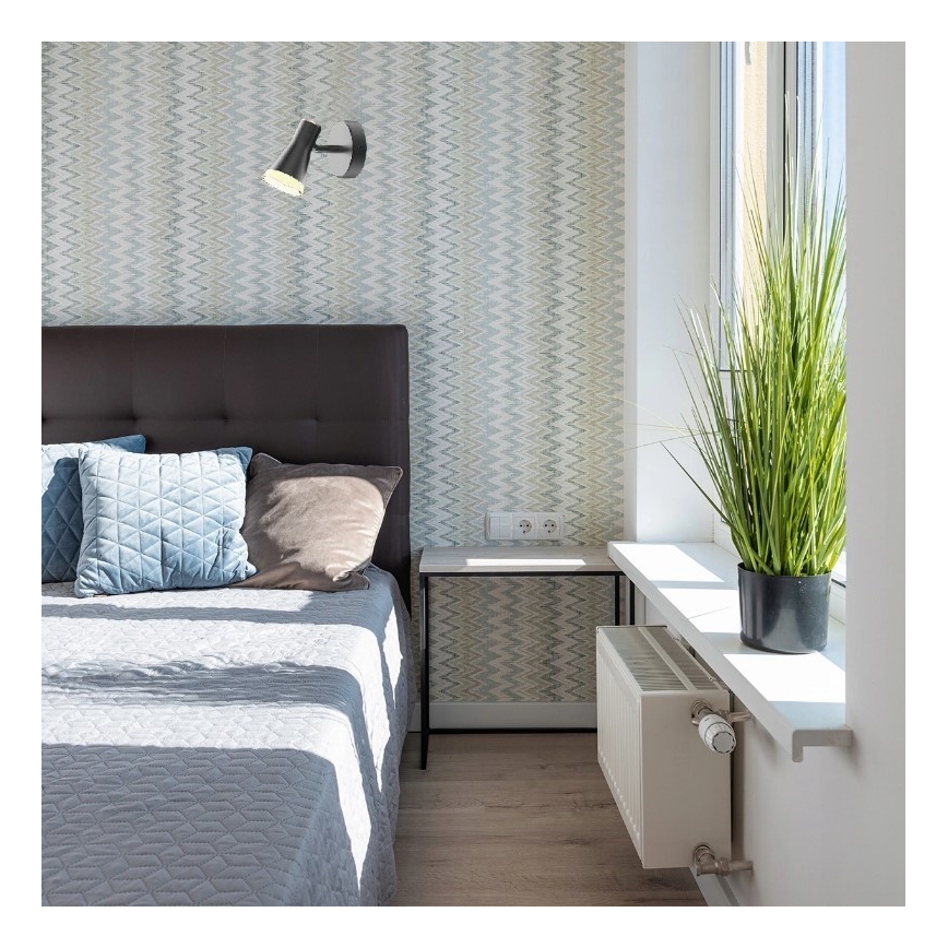 LED vægspot BERG LED/4,2W/230V sort