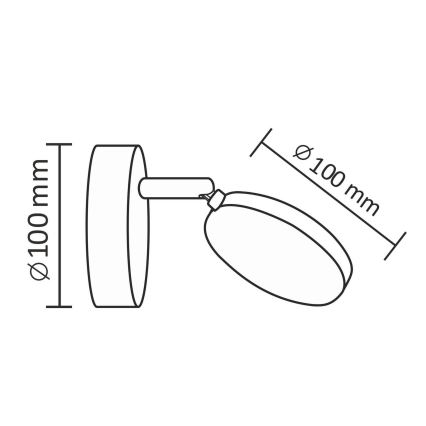 LED vægspot CAPRI LED/5W/230V