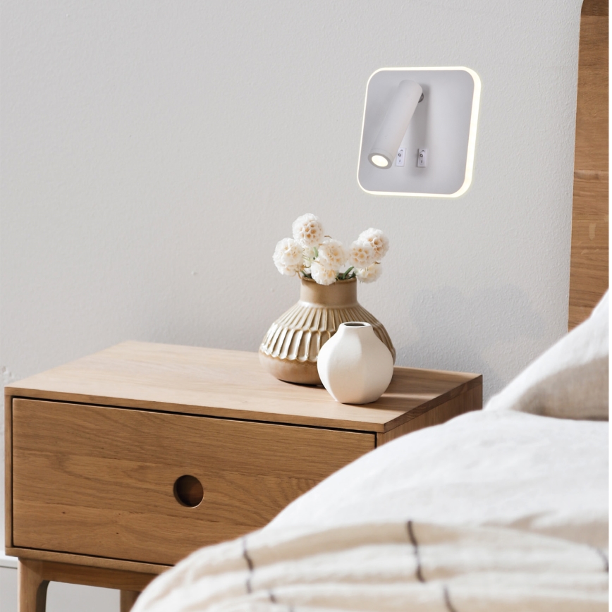 LED vægspot IRIS LED/14W/230V 3000K hvid