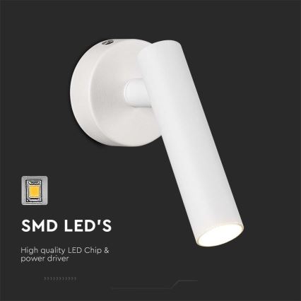 LED vægspot LED/2W/230V 3000K hvid