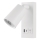 LED vægspot med USB LED/5W/230V hvid