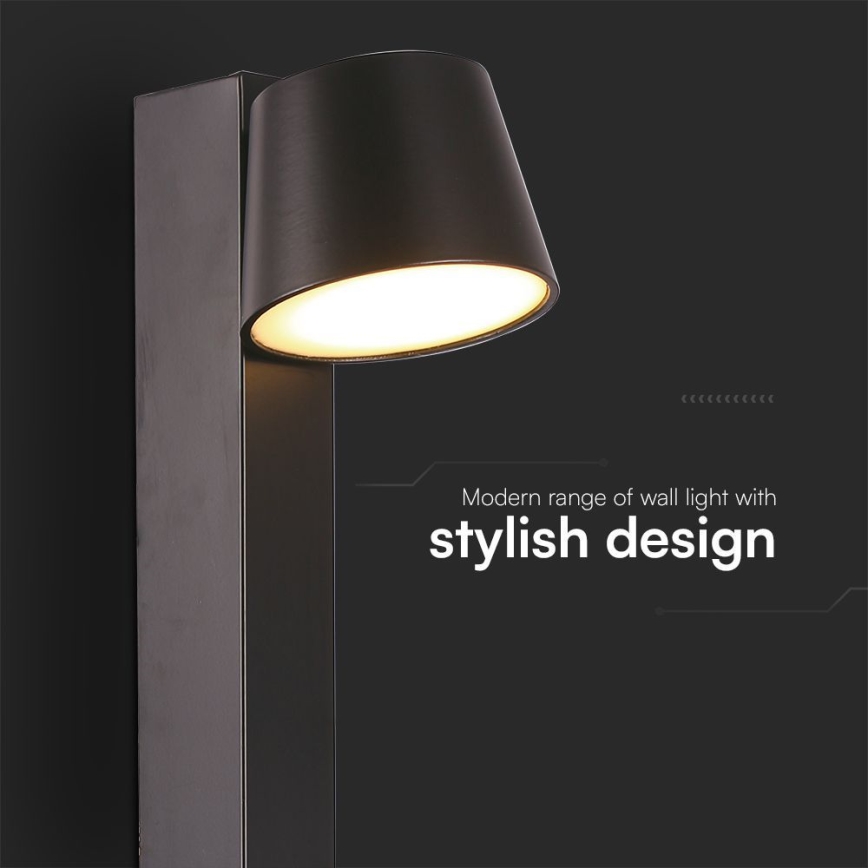LED vægspot med USB-port LED/8W/230V 3000K