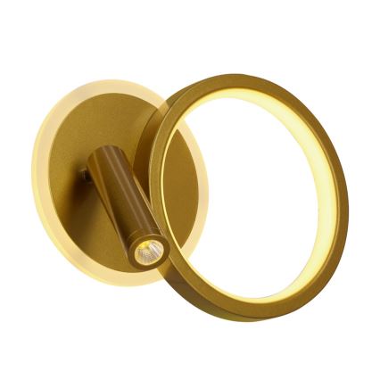 LED vægspot MONET LED/15W/230V guld