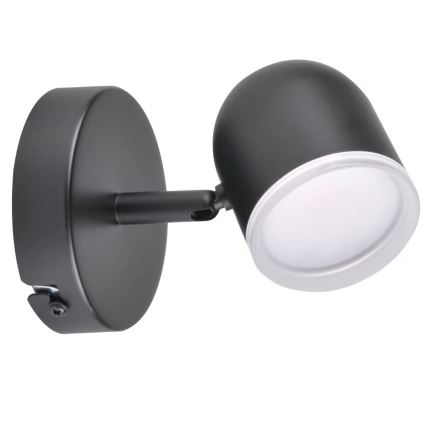 LED vægspot RAWI LED/4,2W/230V sort