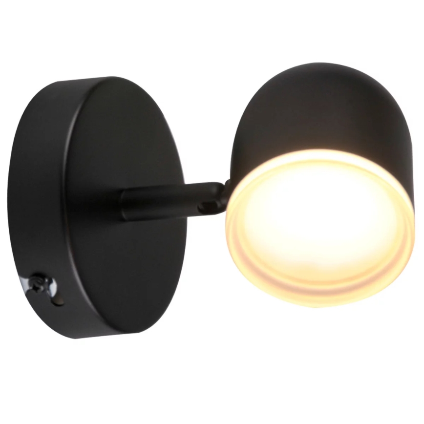 LED vægspot RAWI LED/4,2W/230V sort