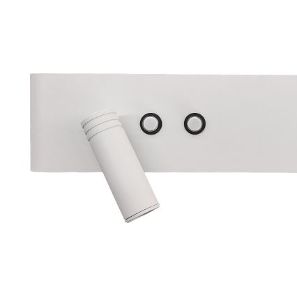 LED vægspot RESORT LED/10W/230V + LED/3W hvid, venstrevendt