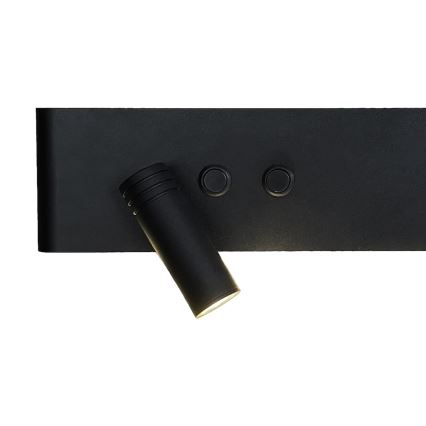 LED vægspot RESORT LED/10W/230V + LED/3W sort, venstrevendt