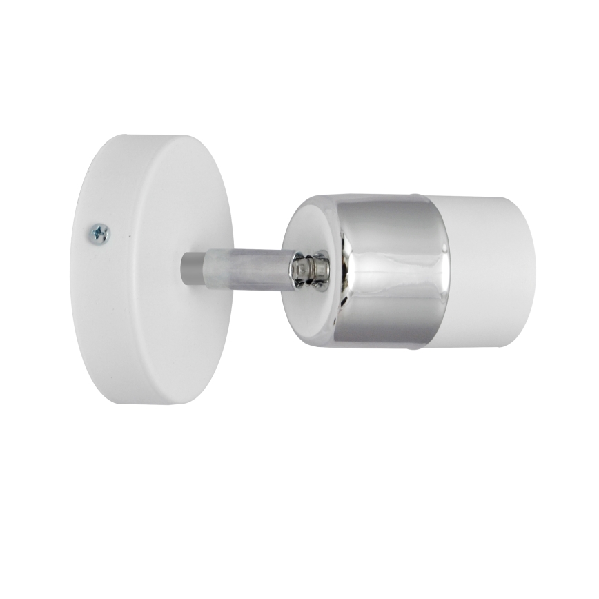 LED vægspot TUBSSON 1xGU10/4,8W/230V hvid/skinnende krom