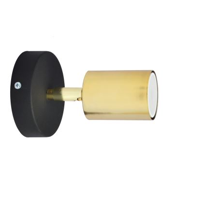 LED Vægspot TUNE 1xGU10/4,8W/230V gylden/sort