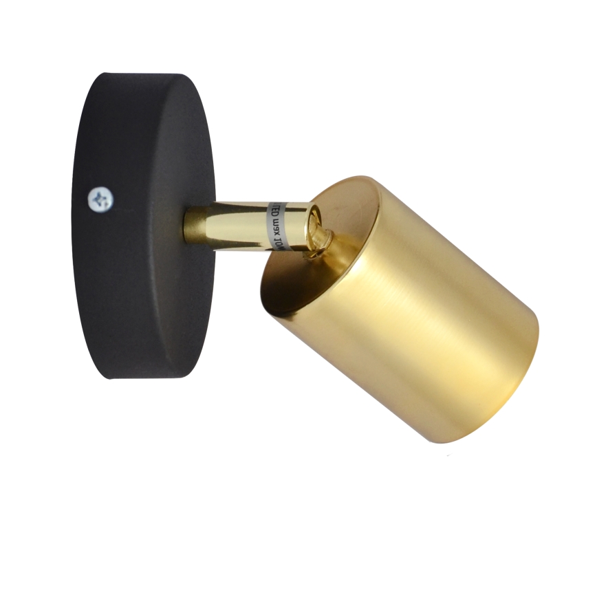 LED Vægspot TUNE 1xGU10/4,8W/230V gylden/sort
