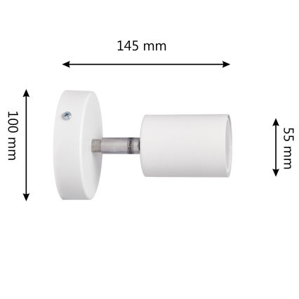 LED vægspot TUNE 1xGU10/4,8W/230V hvid