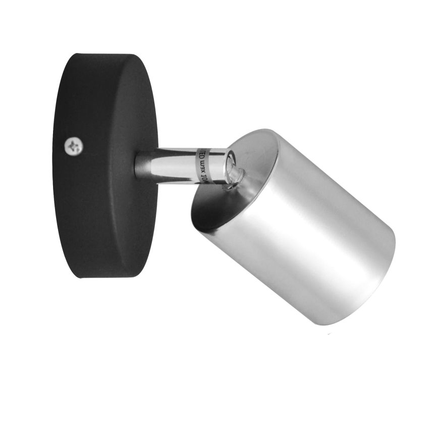 LED vægspot TUNE 1xGU10/4,8W/230V mat krom/sort