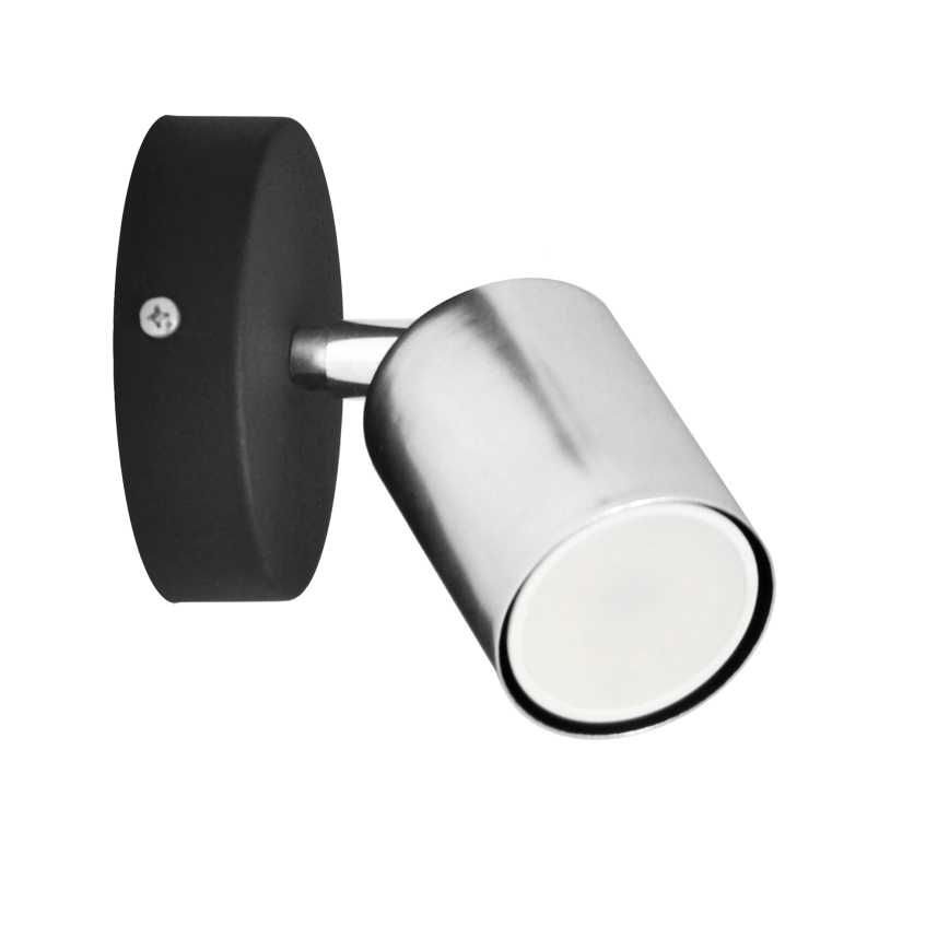 LED vægspot TUNE 1xGU10/4,8W/230V mat krom/sort