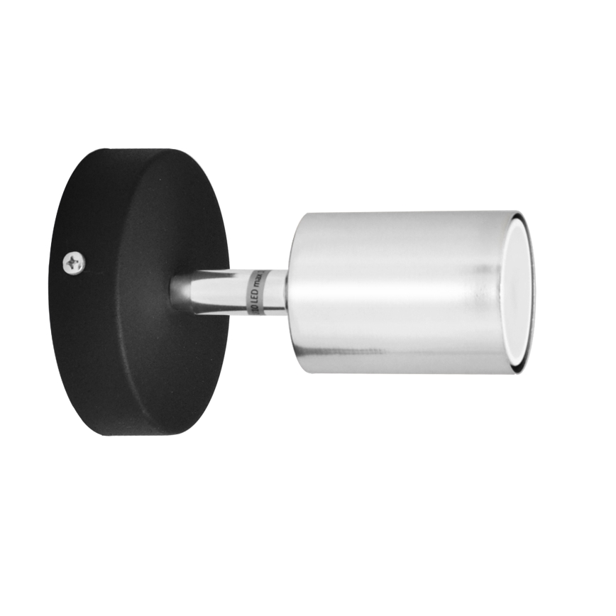 LED vægspot TUNE 1xGU10/4,8W/230V mat krom/sort