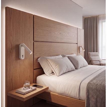 LED vægspotlampe ABRIEL LED/6W/230V beige