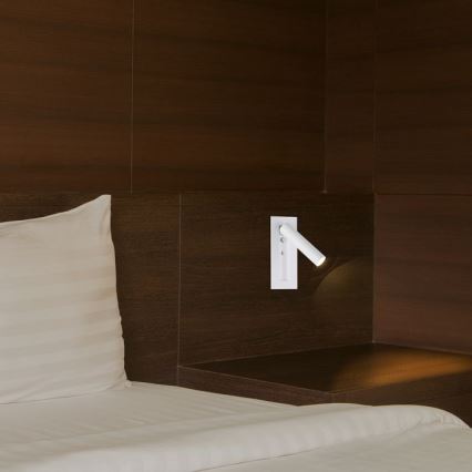 LED vægspotlampe LED/2W/230V 3000K hvid