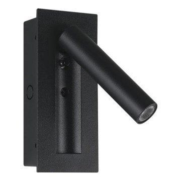 LED vægspotlampe LED/2W/230V 3000K sort