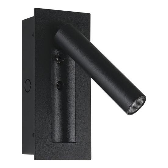 LED vægspotlampe LED/2W/230V 3000K sort