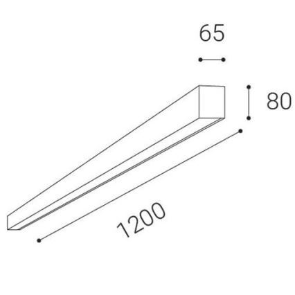 LED2 - LED indbygningslampe LINO LED/30W/230V 3000/3500/4000K sort