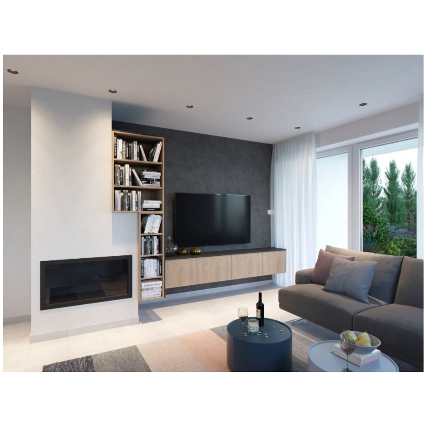 LED2 - LED indbygningsspot SPOT LED/9W/230V sort IP44