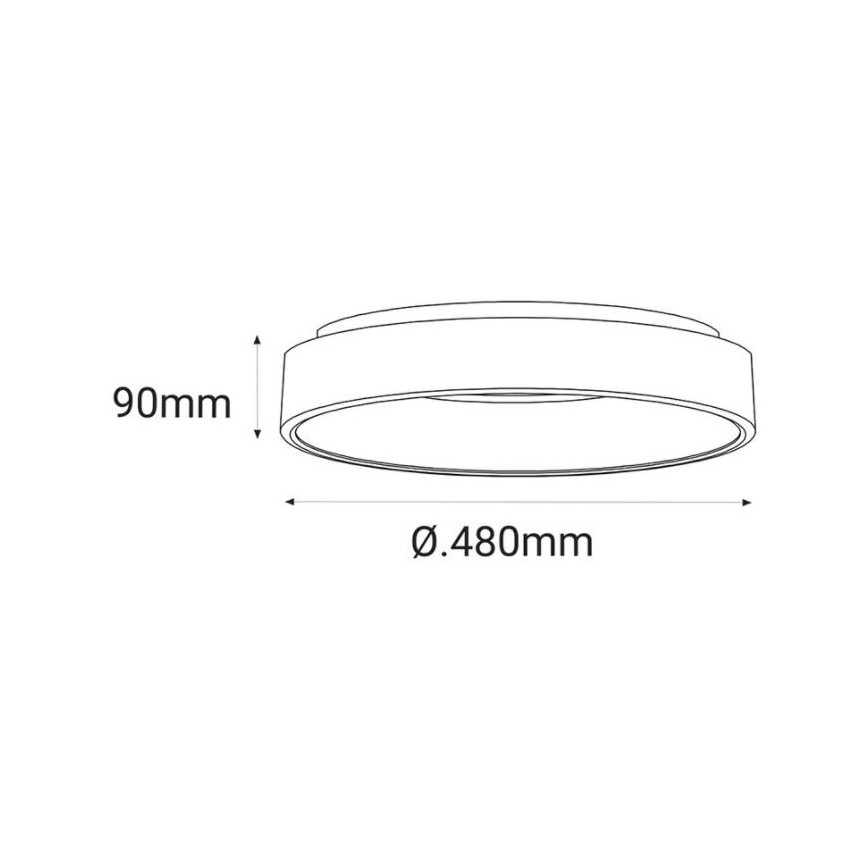 LED2 - LED loftlampe BELLA LED/40W/230V 3000/4000K hvid