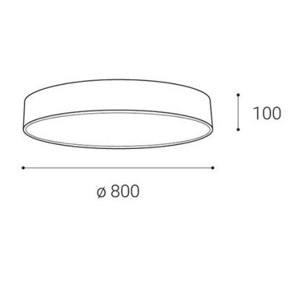 LED2 - LED loftlampe dæmpbar MONO LED/100W/230V 3000K/4000K sort