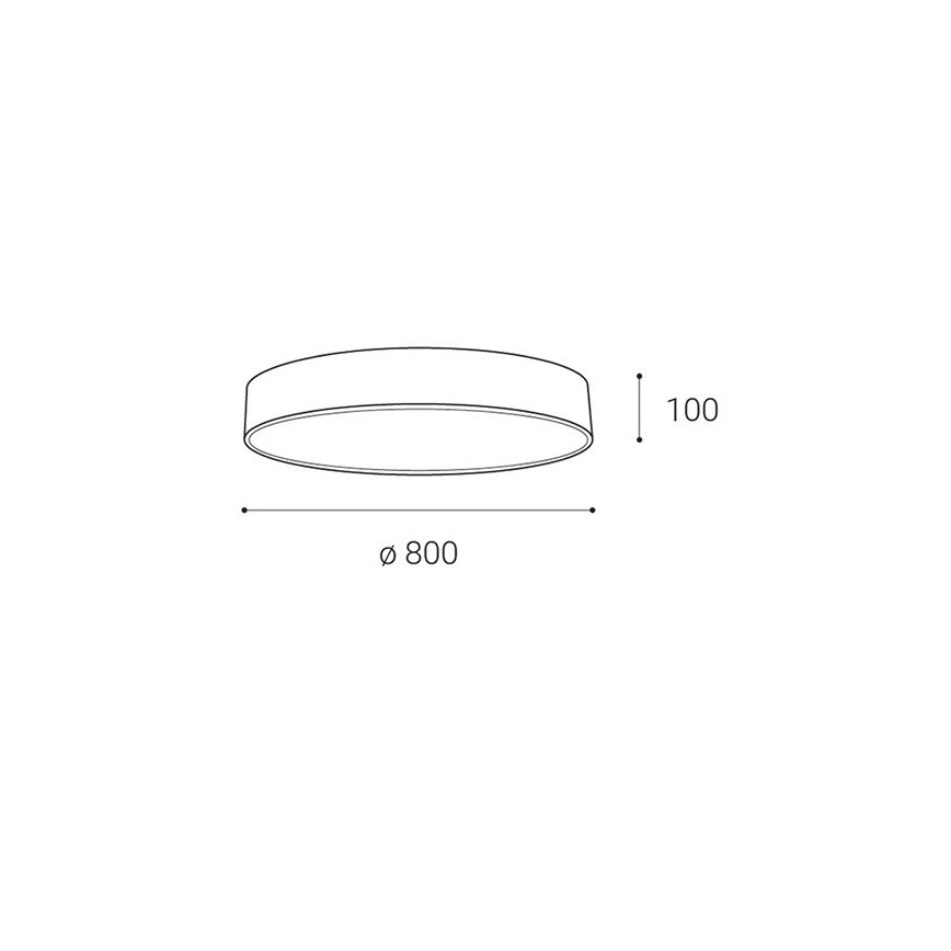 LED2 - LED loftlampe dæmpbar MONO LED/100W/230V 3000K/4000K sort