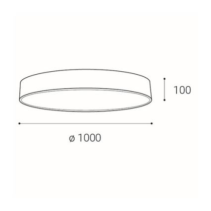 LED2 - LED loftlampe dæmpbar MONO LED/153W/230V 3000K/4000K hvid