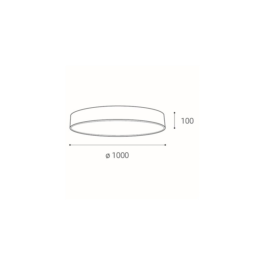 LED2 - LED loftlampe dæmpbar MONO LED/153W/230V 3000K/4000K hvid