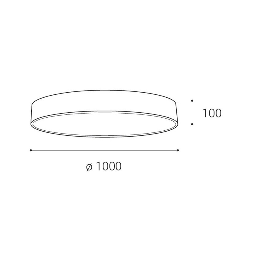 LED2 - LED loftlampe dæmpbar MONO LED/153W/230V 3000K/4000K sort