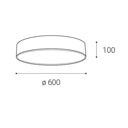 LED2 - LED loftlampe dæmpbar MONO LED/60W/230V 3000K/4000K hvid